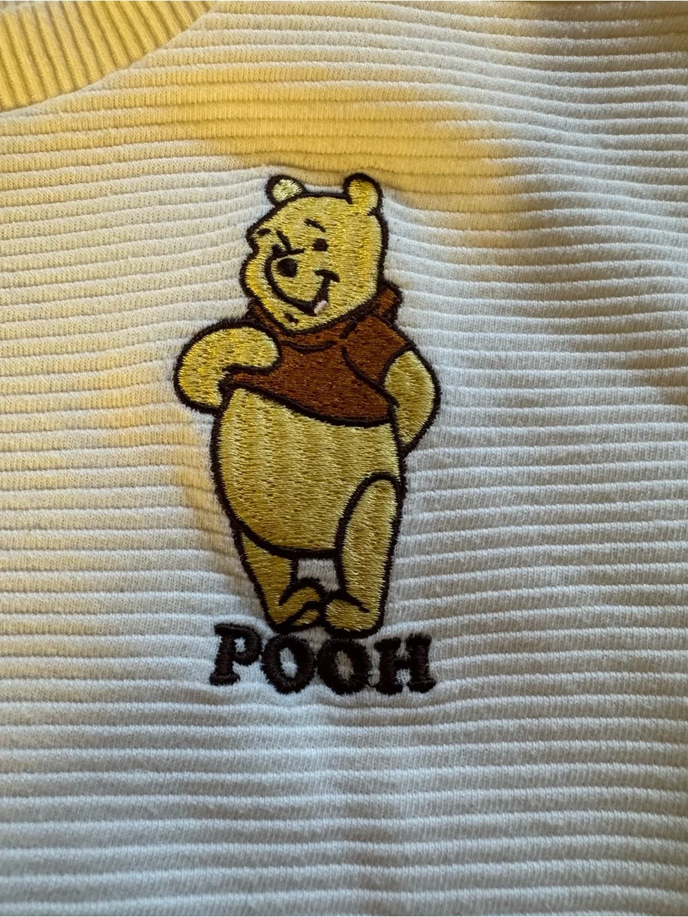 Disney Cream Ribbed Winnie the Pooh Sweatshirt, 24 months